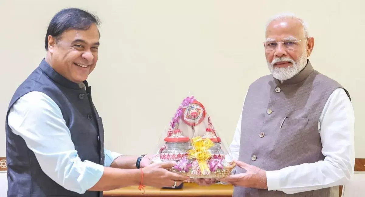 Assam के मुख्यमंत्री ने प्रधानमंत्री मोदी से मुलाकात की