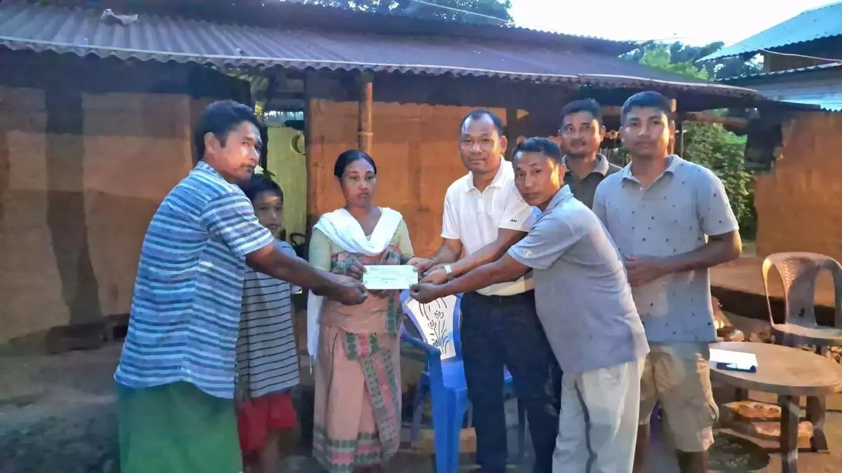 BTC सीईएम के केयर फंड ने राजाराम नारजारी के परिवार को 25,000 रुपये की सहायता प्रदान