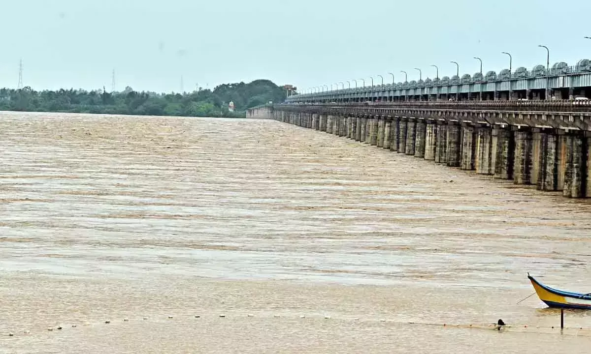 Godavari नदी का जलस्तर दोलेश्वरम में दूसरे चेतावनी स्तर से ऊपर