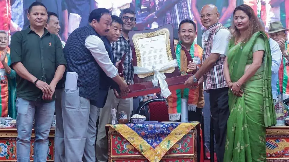 Sikkim क्रांतिकारी मोर्चा के अध्यक्ष प्रेम सिंह तमांग ने समर्थकों को धन्यवाद दिया