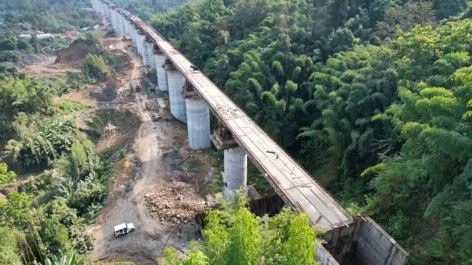 Mizoram को राष्ट्रीय रेल नेटवर्क से जोड़ने की परियोजना