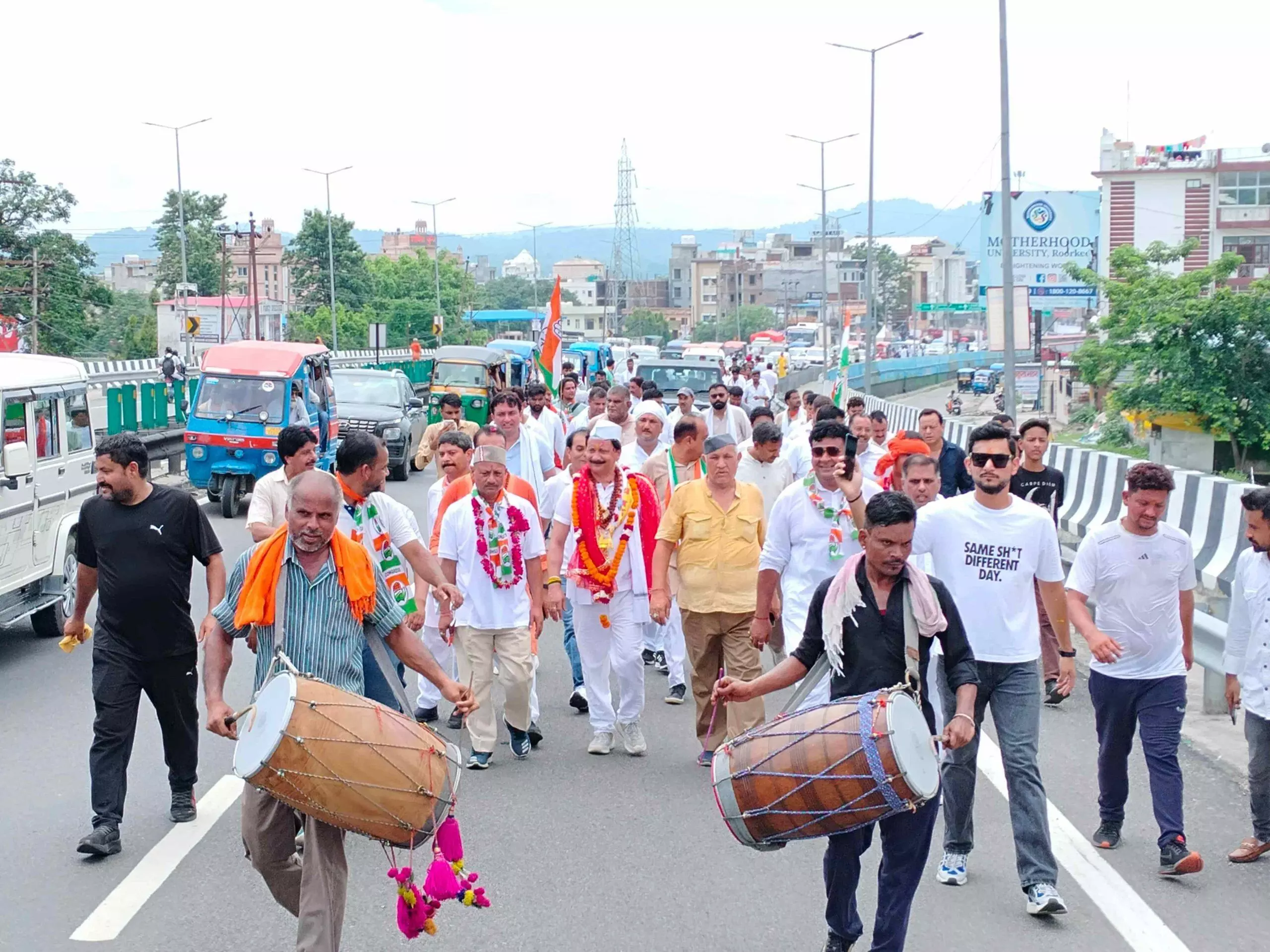 Haridwar : कांग्रेस की केदारनाथ बचाओ यात्रा का हुआ शुभारंभ