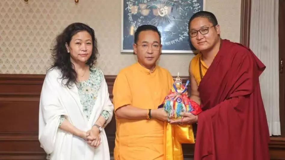 Sikkim  के मुख्यमंत्री तमांग ने महामहिम गकर रिनपोछे से आध्यात्मिक मार्गदर्शन मांगा