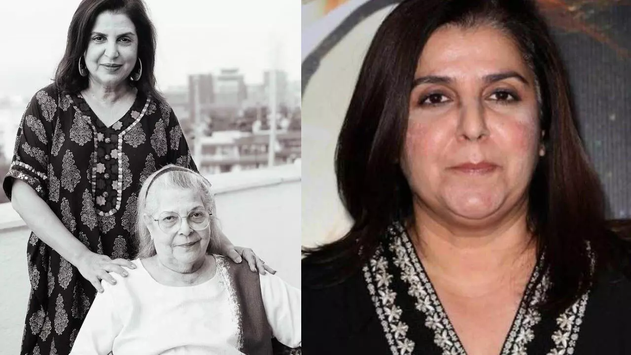 Farah Khan और निर्देशक साजिद खान अपनी मां मेनका ईरानी के निधन पर शोक