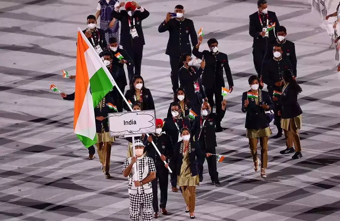 Olympic उद्घाटन समारोह परेड मे 78 भारतीय खिलाड़ी शामिल
