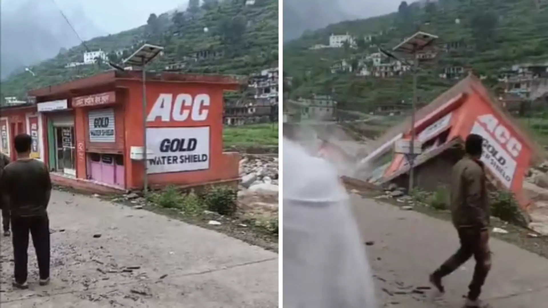 UTTARAKHAND: बाढ़ के पानी में बह गई दुकाने, देखे वीडियो...