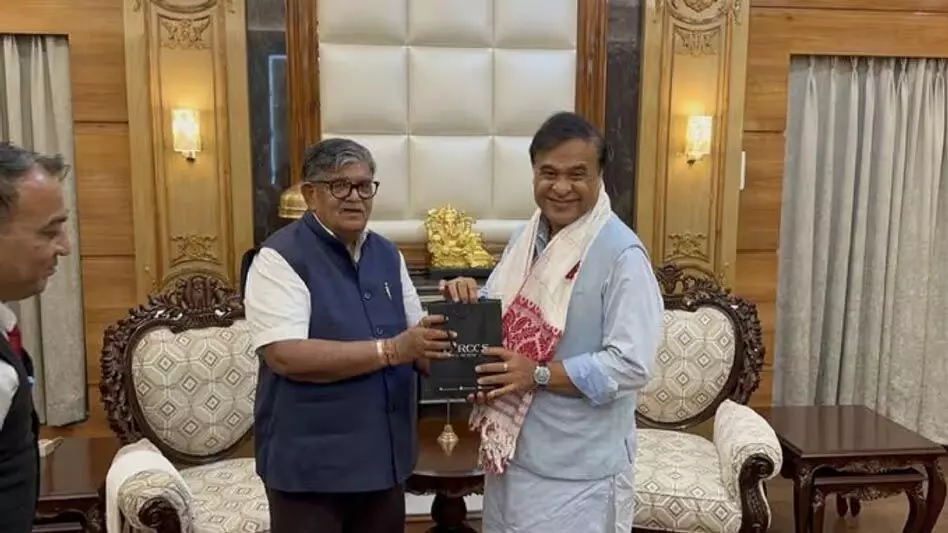 हिमंत बिस्वा सरमा ने निवर्तमान Assam के राज्यपाल कटारिया की प्रशंसा की