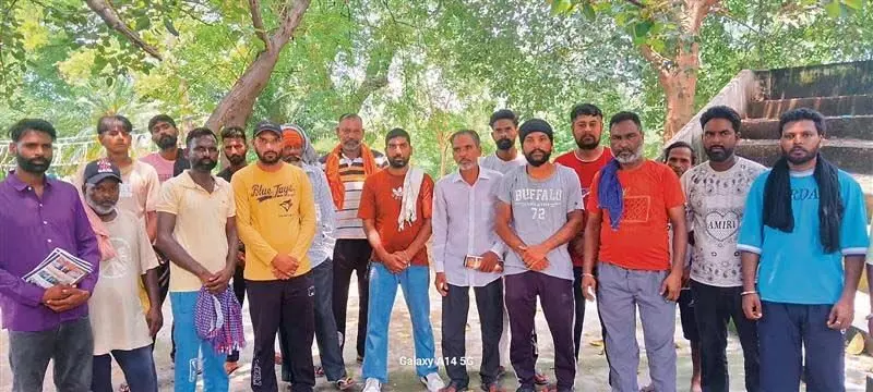 Hoshiarpur: मजदूरों के साथ टांडा विधायक के व्यवहार का विरोध किया