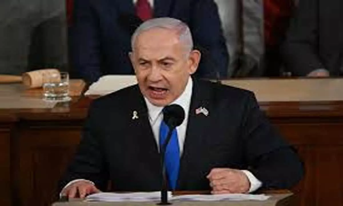 Netanyahu ने गोलान रॉकेट अग्नि स्थल का दौरा किया, कड़ी प्रतिक्रिया का संकल्प लिया
