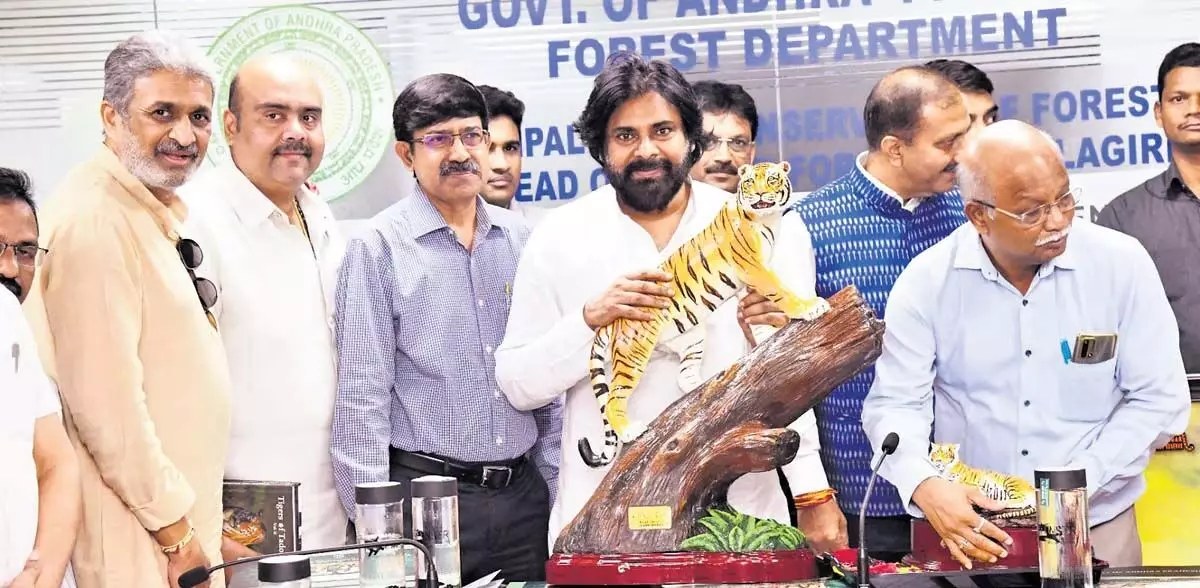 Andhra : वनों के संरक्षण के लिए बाघों को बचाएं, शिकारियों को न बख्शें, उपमुख्यमंत्री ने अधिकारियों से कहा