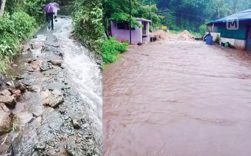 KERALA :  भूस्खलन और अचानक आई बाढ़ से पलक्कड़ के पहाड़ी इलाकों में लोग परेशान