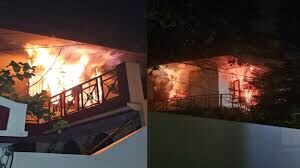 Adityapur: आशियाना बिल्डिंग के दूसरे तल्ले में देर रात लगी भीषण आग