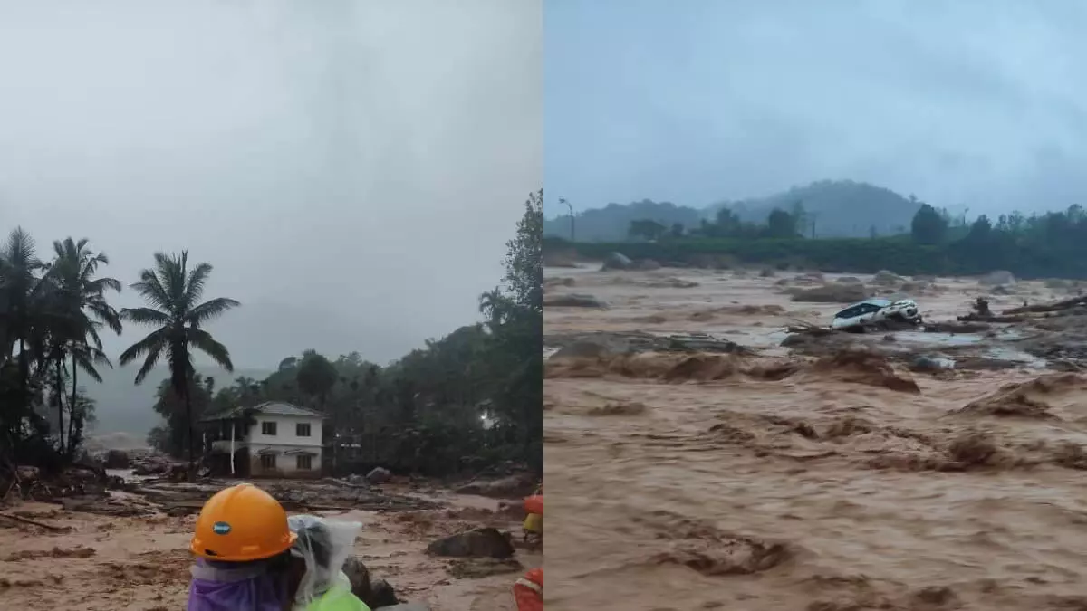 Kerala वायनाड भूस्खलन में 128 लोग घायल करीब 150 लोगों को बचाया