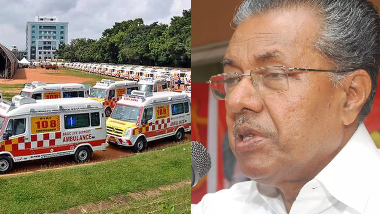 केरल CM पिनाराई विजयन ने चल रहे बचाव अभियान में 108 एम्बुलेंस मंगाई