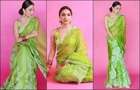 Hariyali Teej 2024 Saree Fashion: हरियाली तीज पर पहनें जॉर्जेट साड़ी