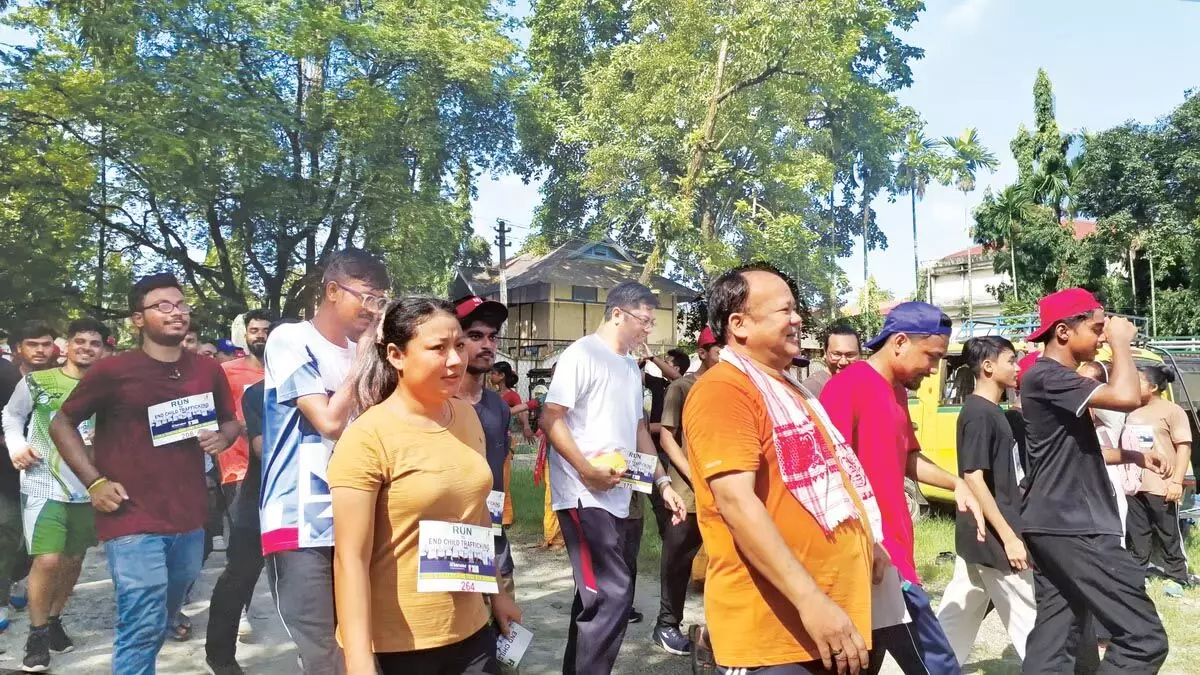 Assam :  बीटीआर में बाल तस्करी को समाप्त करने के लिए दौड़ का आयोजन
