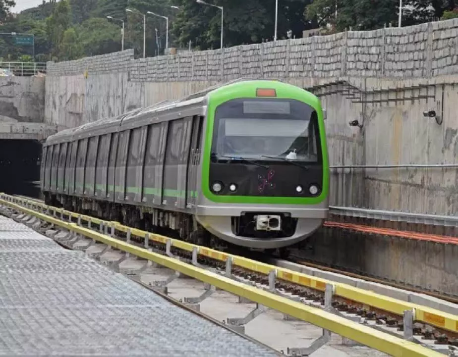 BMRCL Metro 6 अगस्त नागासांड्रा से मनावर तक विस्तार के लिए ट्रायल रन