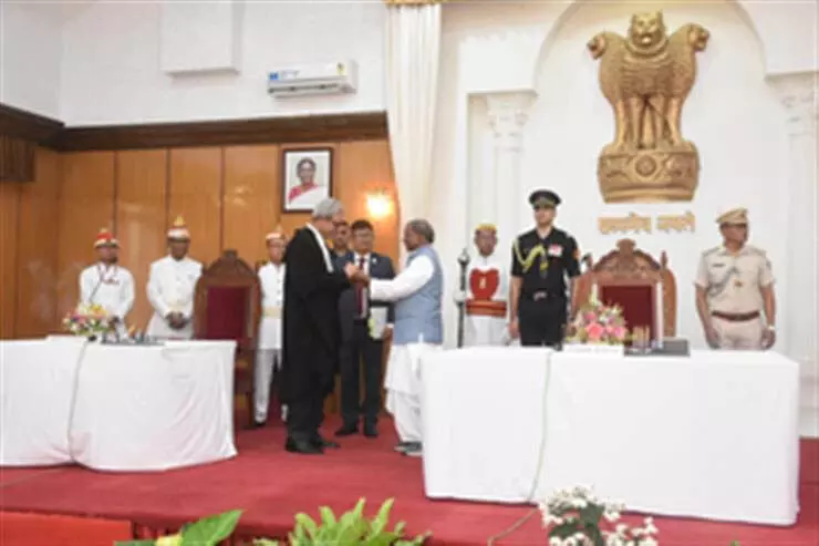 Biren Singh ने मणिपुर के राज्यपाल लक्ष्मण प्रसाद का हार्दिक स्वागत