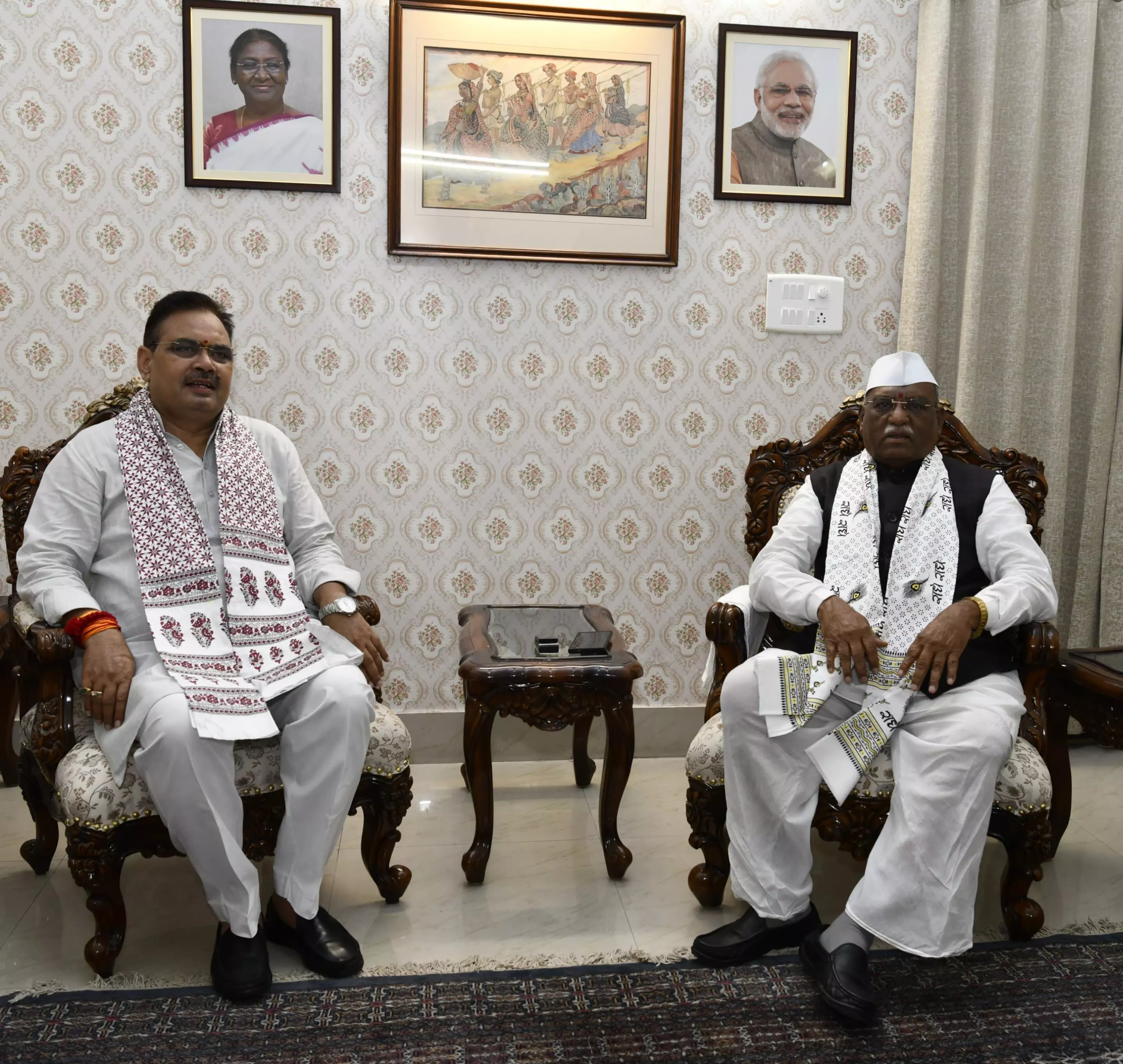 Jaipur: मनोनीत राज्यपाल से मुख्यमंत्री भजनलाल शर्मा ने शिष्टाचार मुलाकात की
