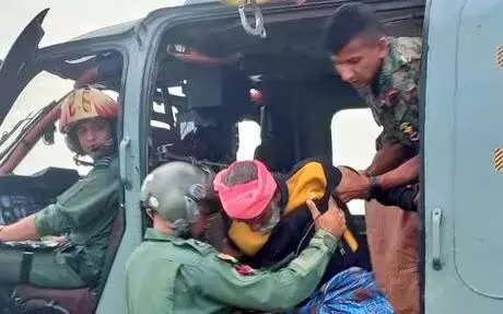 KERALA :  भारतीय वायुसेना के हेलीकॉप्टर भूस्खलन प्रभावित वायनाड में उम्मीद