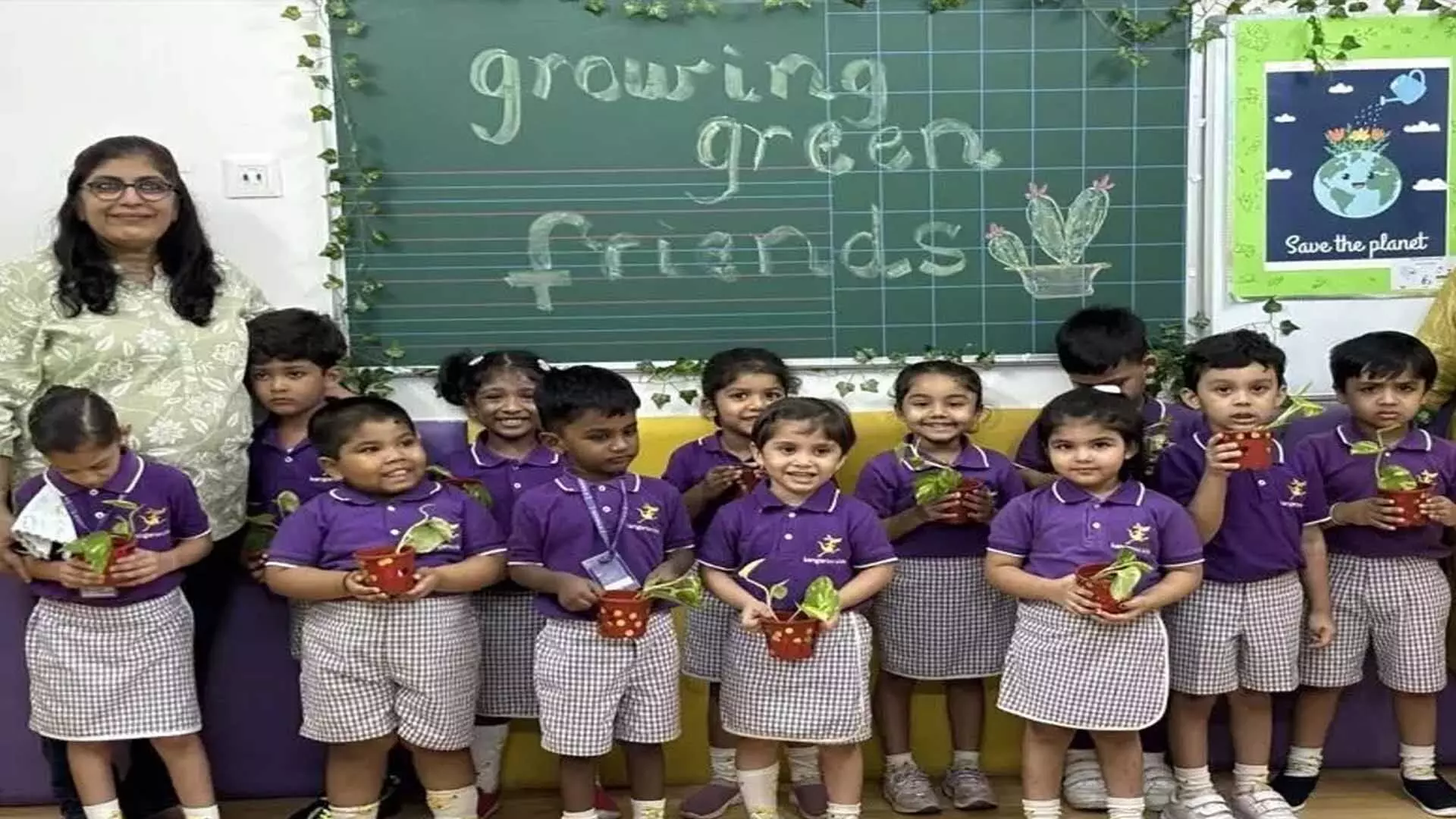 Mumbai: बच्चों के लिए एक साथ ग्रीन फ्रेंड्स बढ़ाना गतिविधि का आयोजन
