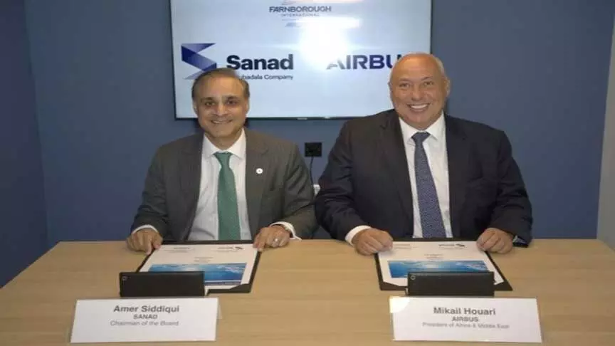 Sanad ने एयरबस के साथ साझेदारी समझौते पर हस्ताक्षर किए