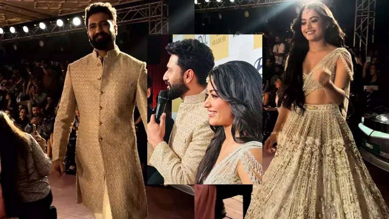 India Couture Week 2024:विक्की कौशल और रश्मिका मंदाना ने रैंप पर बिखेरा जलवा