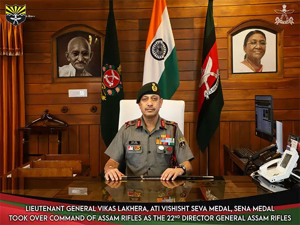Lieutenant General विकास लखेरा ने असम राइफल्स के महानिदेशक का पद संभाला