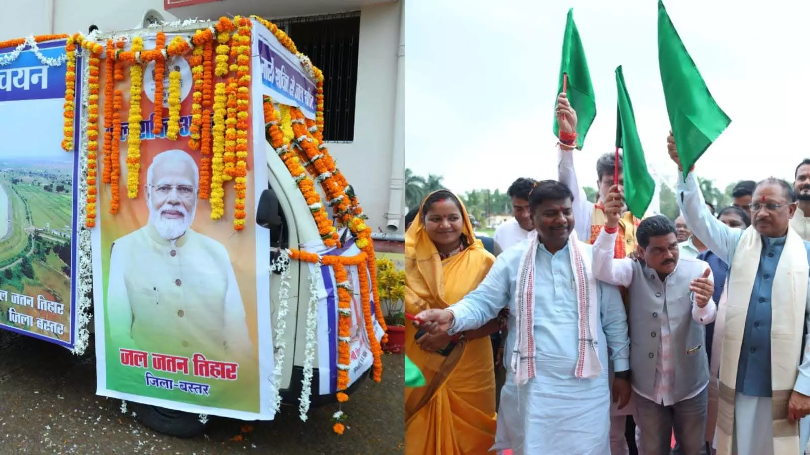 CM विष्णुदेव साय ने जल शक्ति अभियान के जागरूकता वाहन को हरी झंडी दिखाकर किया रवाना