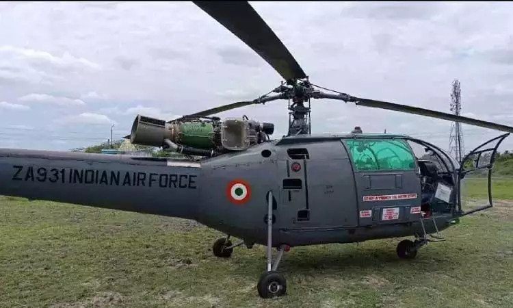 CHENNAI: हेलीकॉप्टर को तकनीकी खराबी के कारण कांचीपुरम में उतरना पड़ा