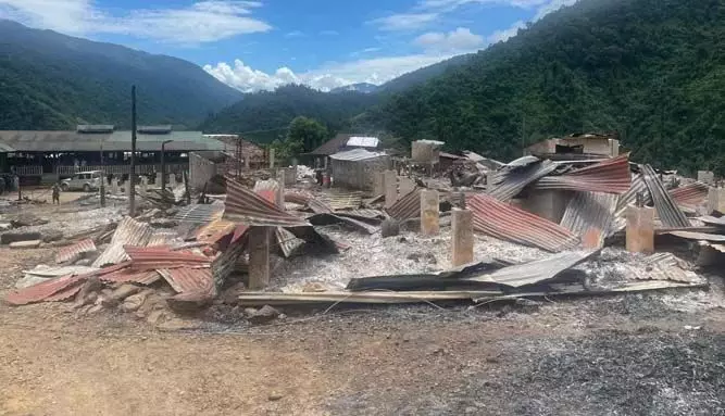 Arunachal  : सुदूर गांव में आग से 24 घर जलकर खाक, दो घायल