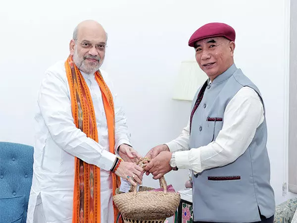 Mizoram CM लालदुहावमा ने गृह मंत्री अमित शाह से मुलाकात की, सहायता के लिए आभार व्यक्त किया