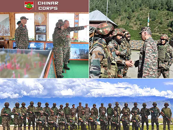 चिनार कोर कमांडर ने North Kashmir में सुरक्षा स्थिति की समीक्षा की