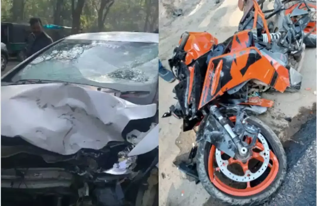 Ghatshila: फुलडूंगरी चौक के समीप कार व बाइक में टक्कर, दो गंभीर