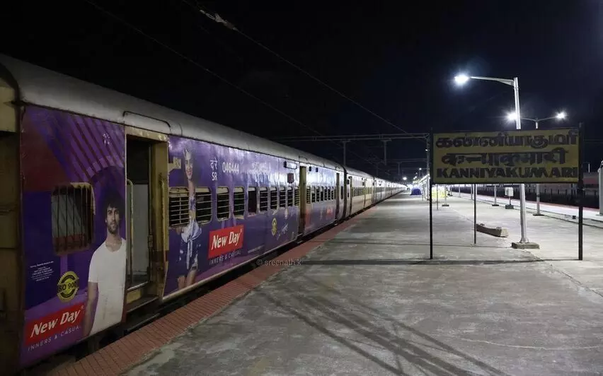 Kerala रेल लाइन पर रखरखाव कार्य