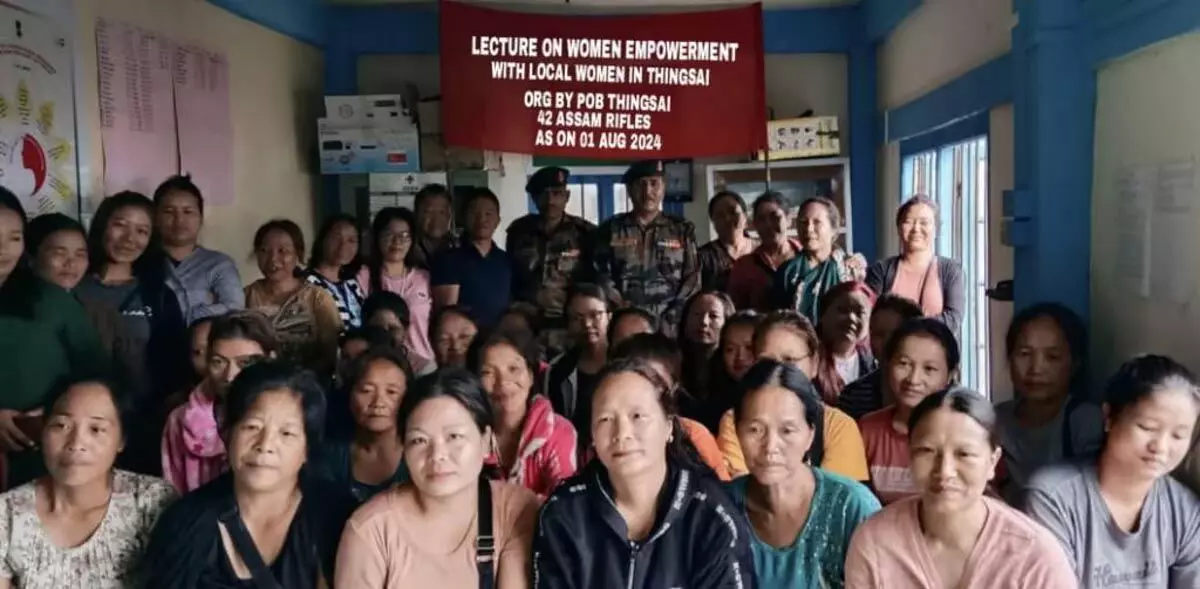 Mizoram : असम राइफल्स ने थिंगसाई में महिला सशक्तिकरण पर व्याख्यान का आयोजन किया