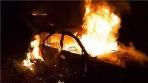 Narnaul: चलती गाड़ी में लगी आग, जिंदा जला कार चालक