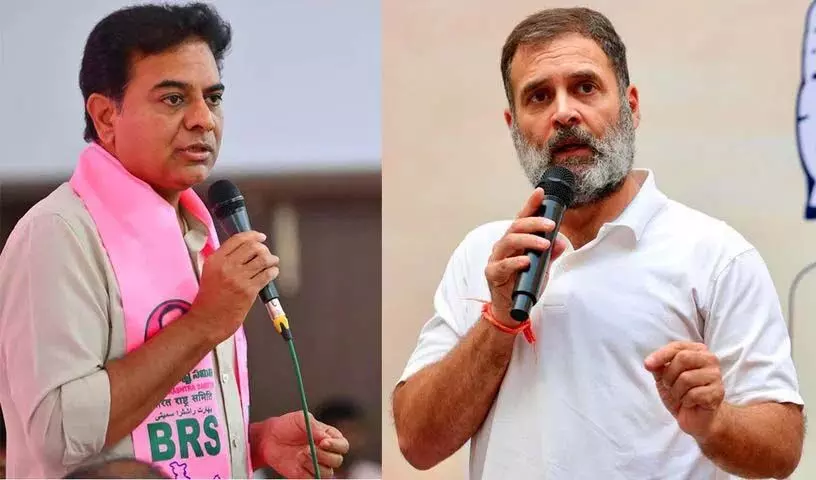 KTR ने राहुल गांधी से वादों के बारे में बात करने को कहा