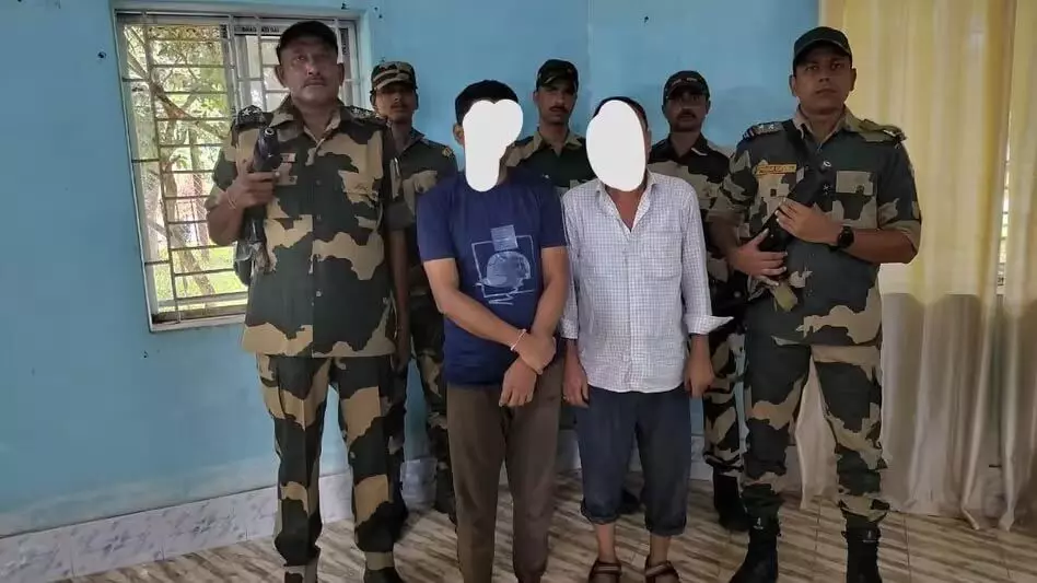 BSF ने सीमा पर अभियान चलाकर तीन बांग्लादेशियों और एक भारतीय दलाल को हिरासत में लिया