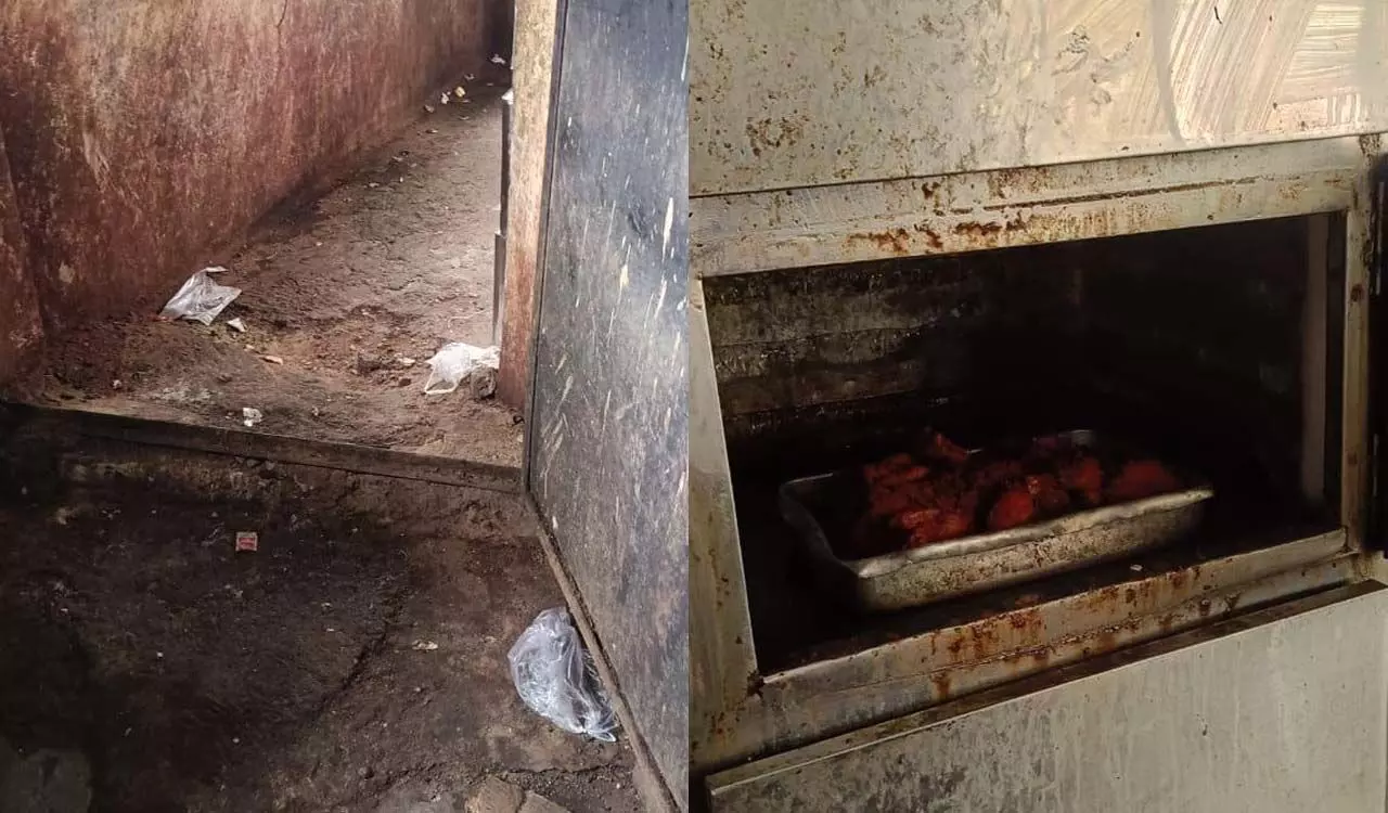 Hyderabad: एक रेस्तरां में खाने के सामान की अलमारियों में चूहे का मल मिला