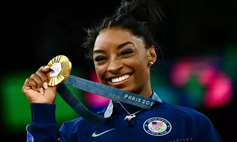 Simone Biles ने सातवां ओलंपिक स्वर्ण जीतने के बाद महत्वपूर्ण संदेश