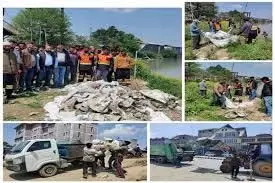Srinagar: एसएमसी ने जल निकायों की गहन सफाई के साथ स्वच्छता पखवाड़ा अभियान जारी रखा
