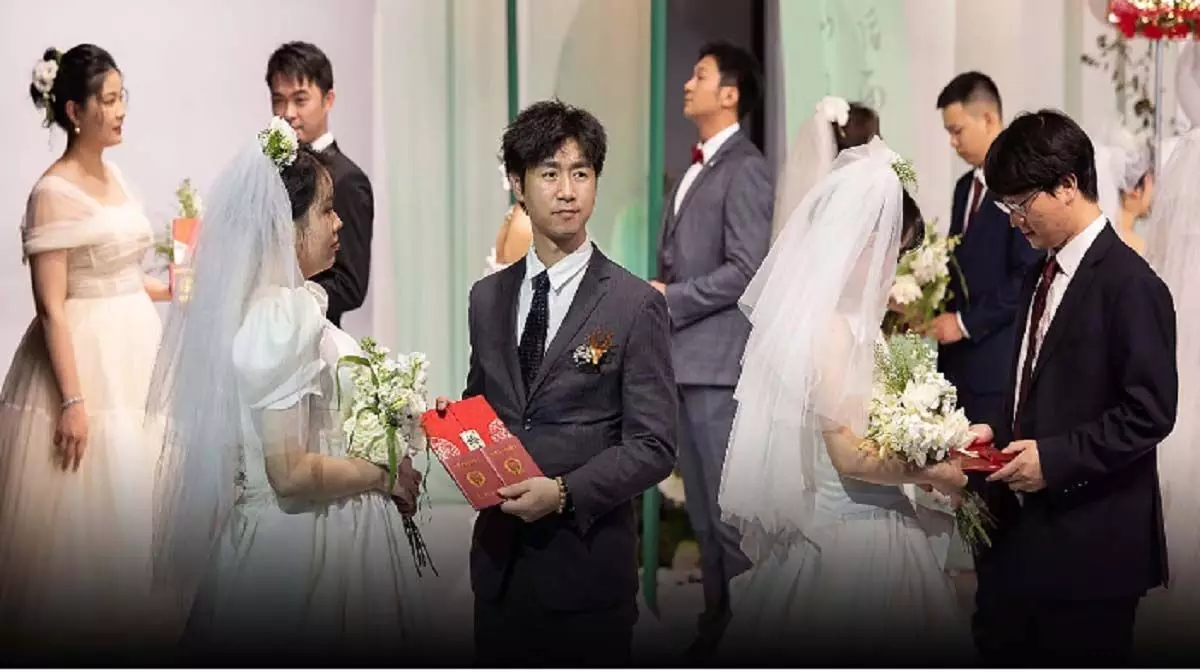 China में विवाह पंजीकरण में रिकॉर्ड गिरावट देखी गई