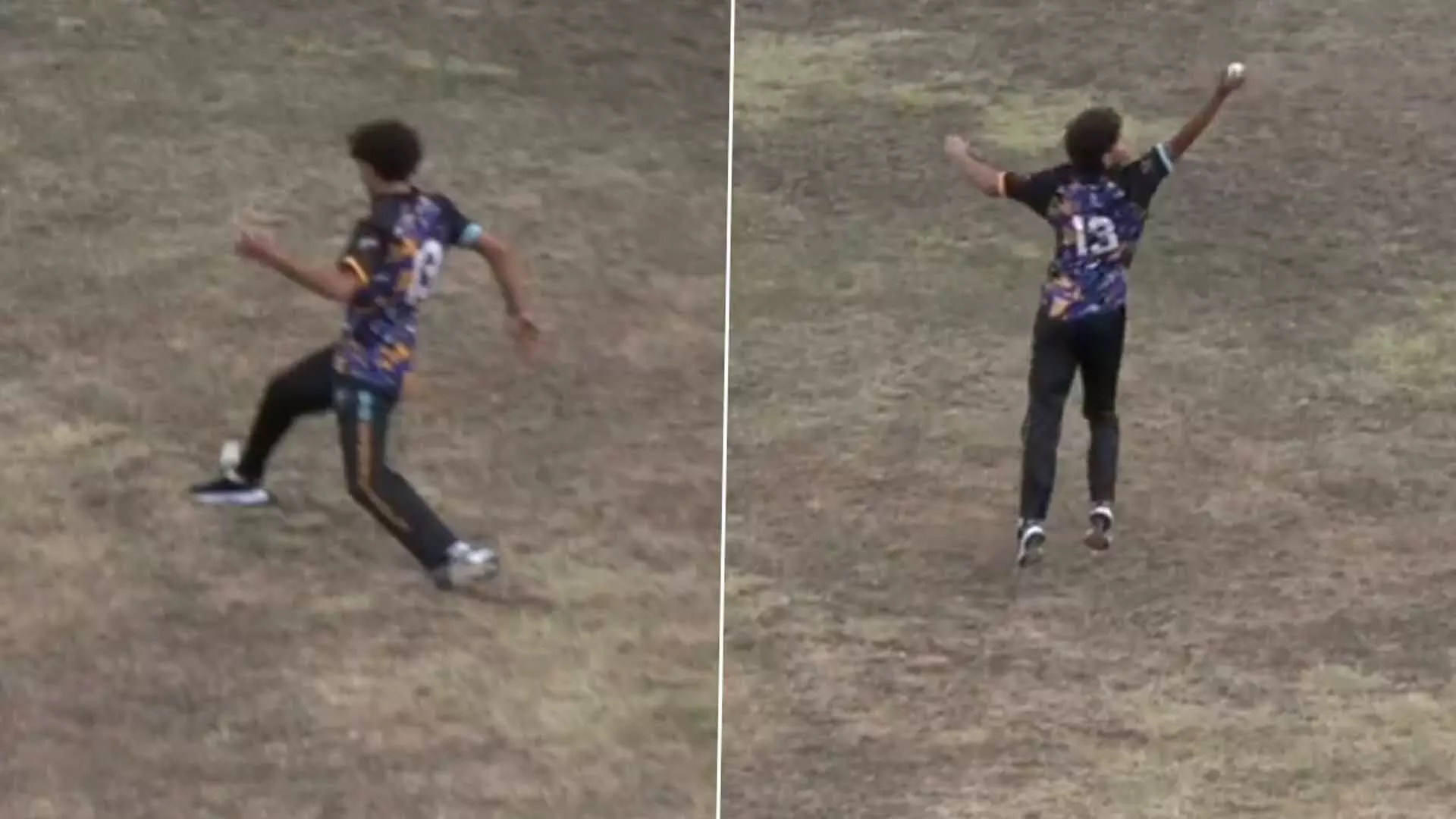 Video: फील्डर ने पैर का इस्तेमाल कर पकड़ा अविश्वसनीय कैच, वीडियो देख रह जाएंगे दंग