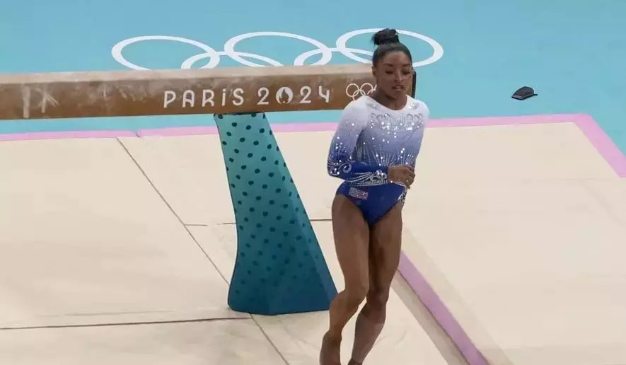 Simone Biles फाइनल में 5वें स्थान पर रहीं