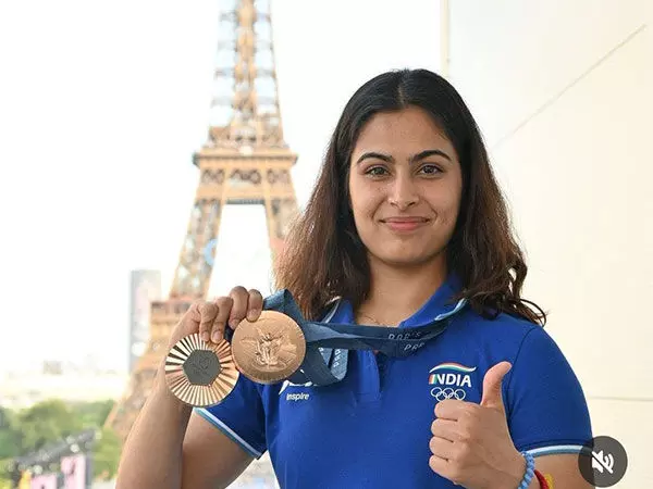 Manu Bhaker पेरिस ओलंपिक समापन समारोह में भारत की ध्वजवाहक होंगी