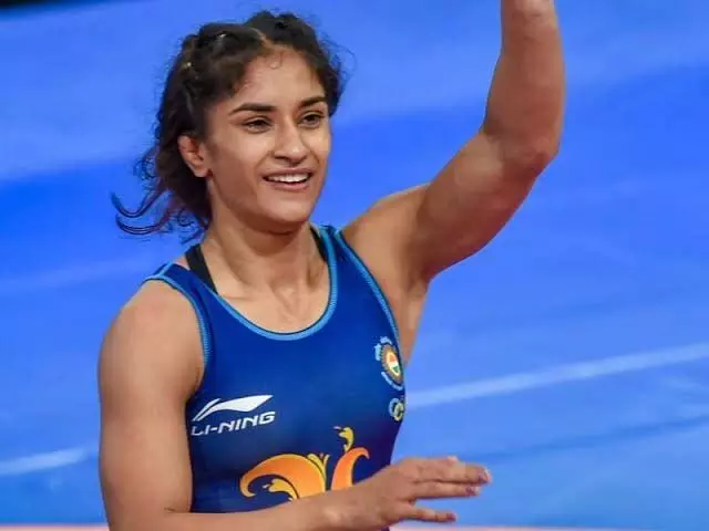 Vinesh Phogat कुश्ती के क्वार्टर फाइनल में पहुंचीं