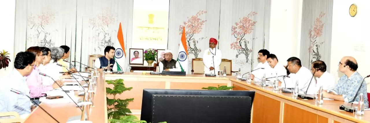Jaipur: राज्यपाल बागडे ने ली विशेष समीक्षा बैठक