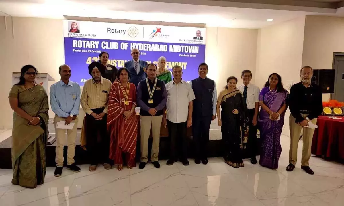 Rotary Club ऑफ हैदराबाद मिडटाउन का 42वां स्थापना समारोह मनाया गया