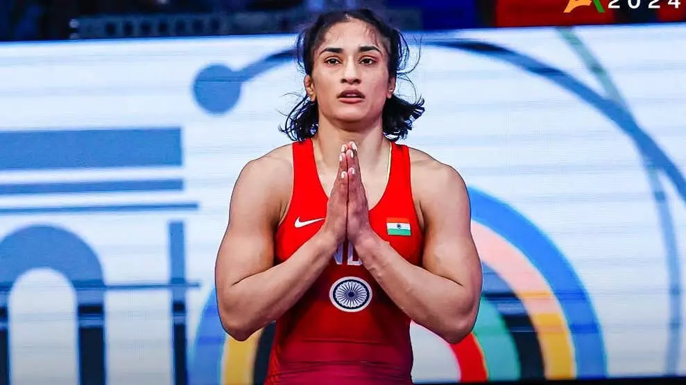 ओलंपिक कुश्ती फाइनल में पहुंचने वाली पहली भारतीय महिला बनीं Vinesh Phogat